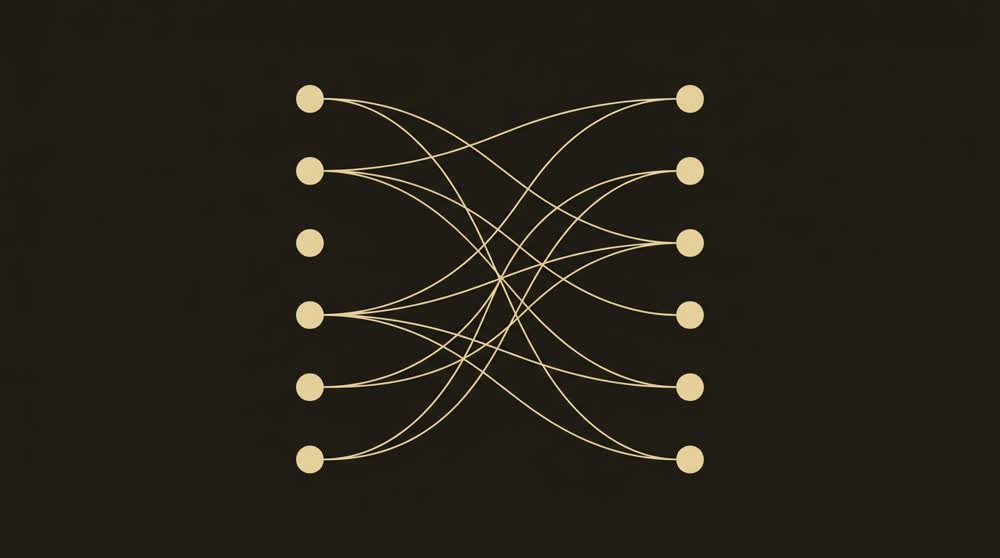 Two columns of course codes mapped to each other